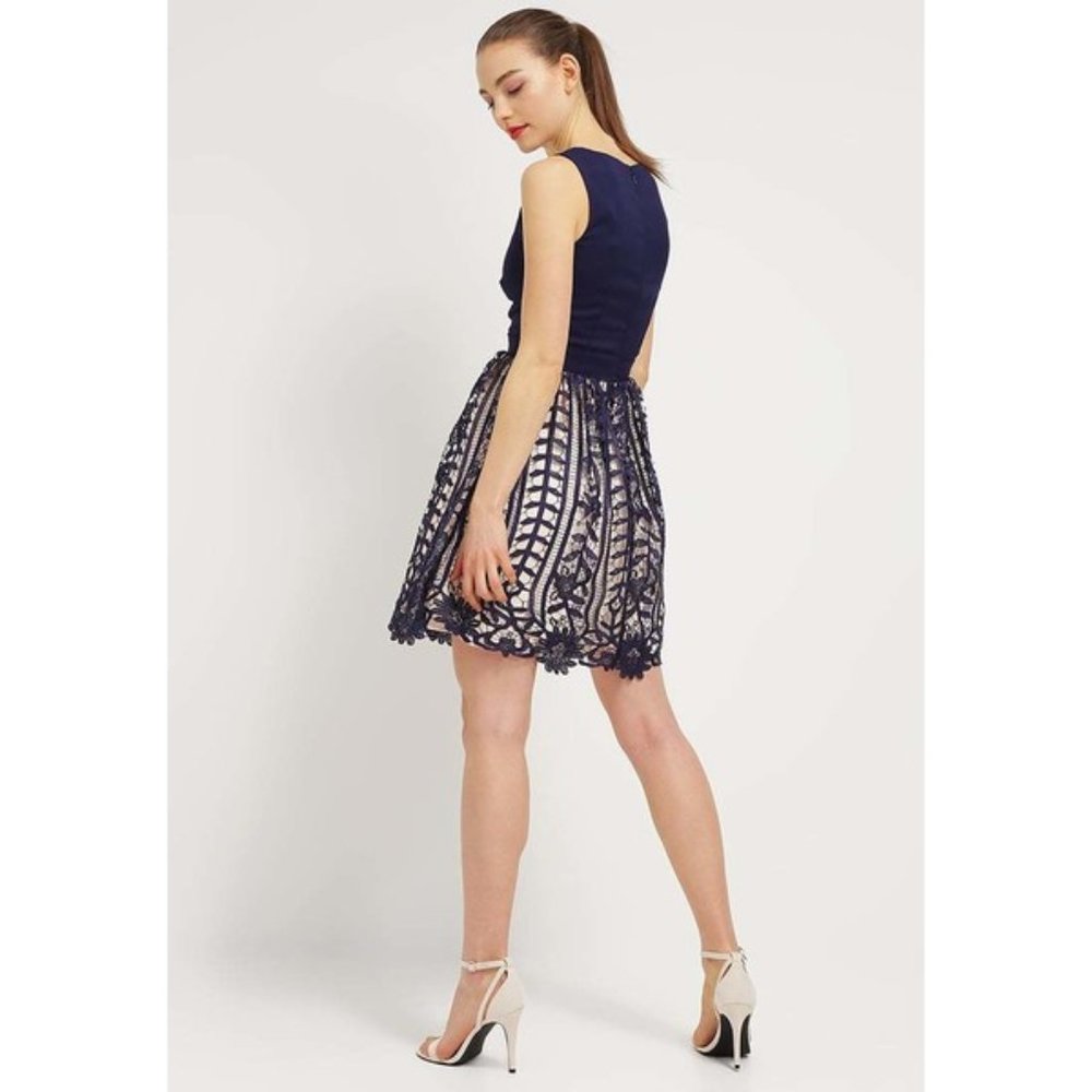 Little mistress dress midi blue dress